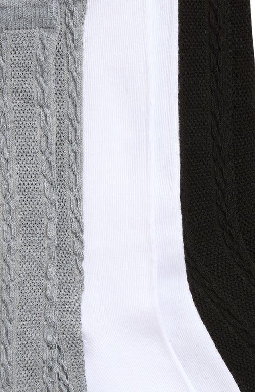 Capelli New York Kids' Assorted 3-pack Cable Knee High Socks In Multi