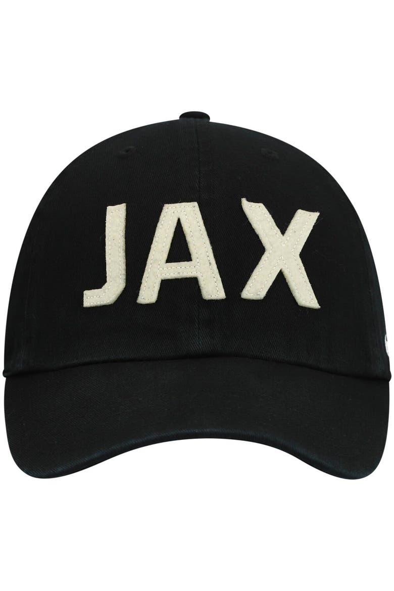 Women's '47 Black Jacksonville Jaguars Finley Clean Up Adjustable Hat, Alternate, color, Black
