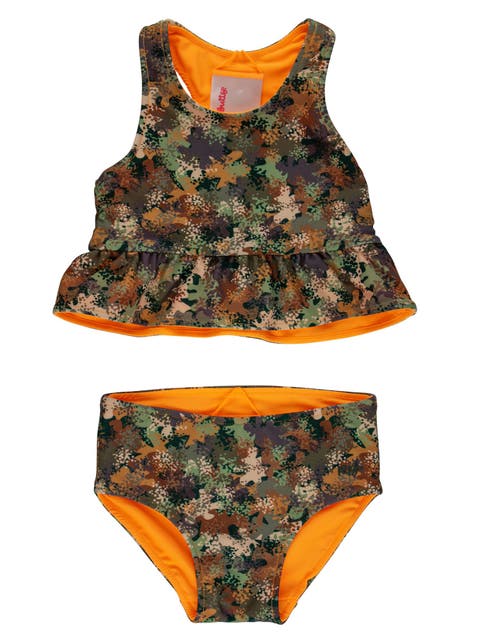 UPF50 Sun Protected Reversible Peplum Tankini