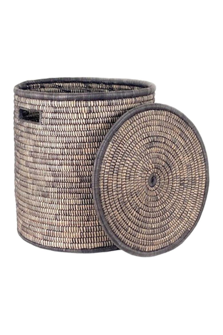 Black Malawi Basket, Alternate, color, Black