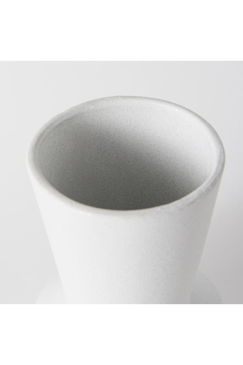 Laforge Ceramic Vase, Alternate, color, White