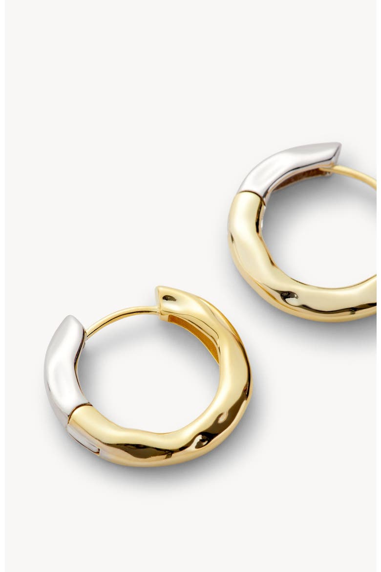 Petite Wavy Hoops in 3/4, Alternate, color, Gold