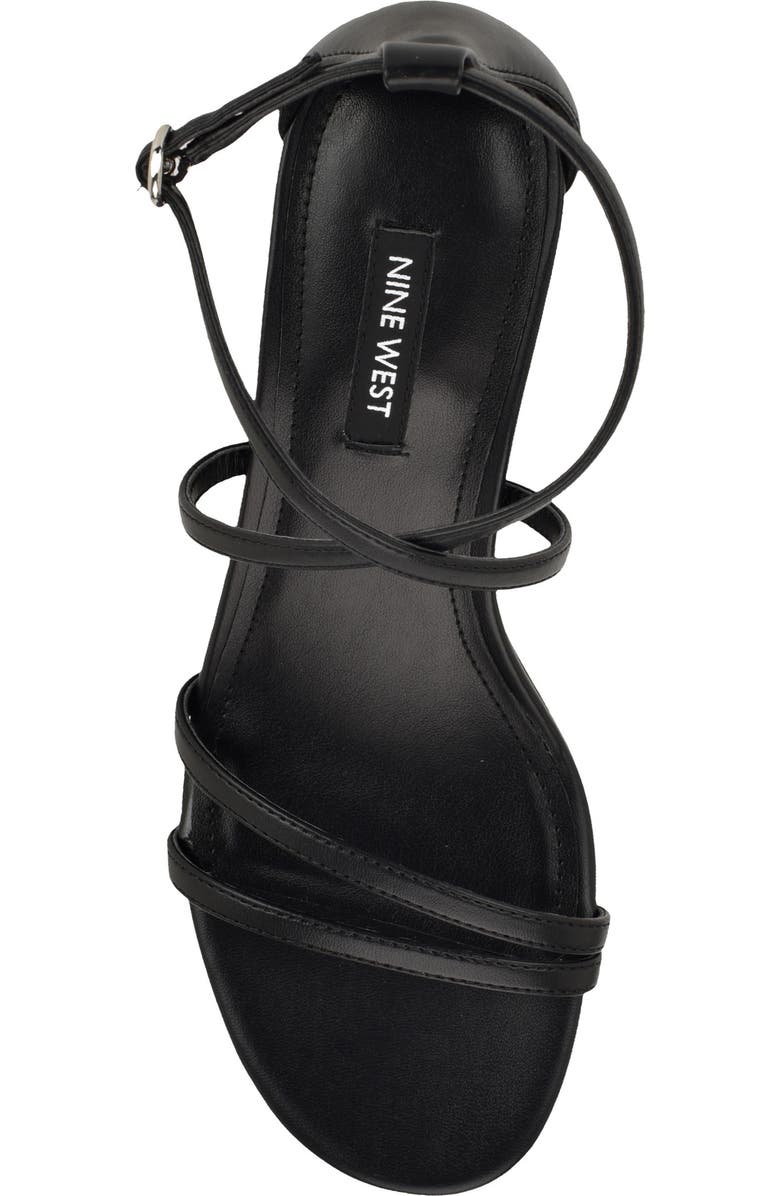 Nine West Jettie Ankle Strap Sandal, Alternate, color, Black