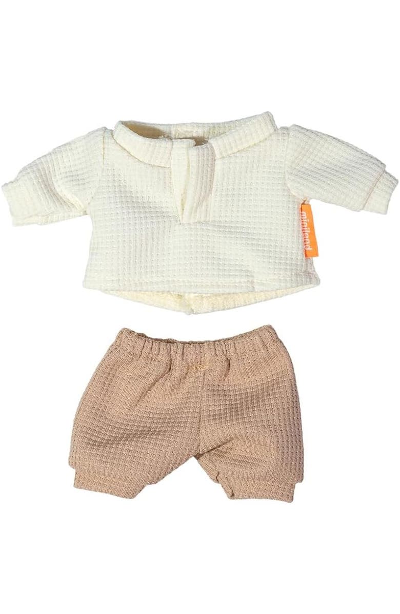 Miniland Doll Outfit for 8 1/4" Miniland Dolls, Main, color, White Multi