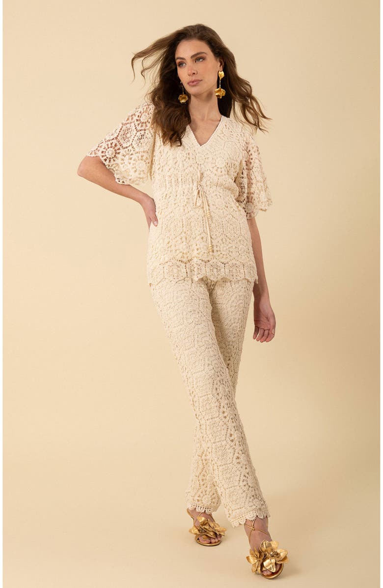 Hale Bob Oakleigh Crochet Top, Alternate, color,