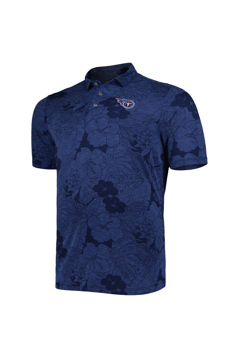 Men's Tommy Bahama Navy Tennessee Titans Big & Tall Miramar Blooms Polo, Alternate, color, Navy