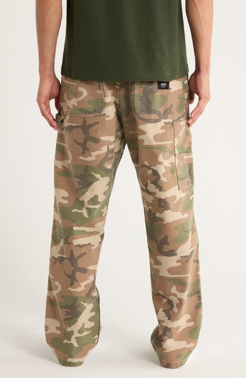 Vans Drill Chore Camo Print Cotton Pants In Multi