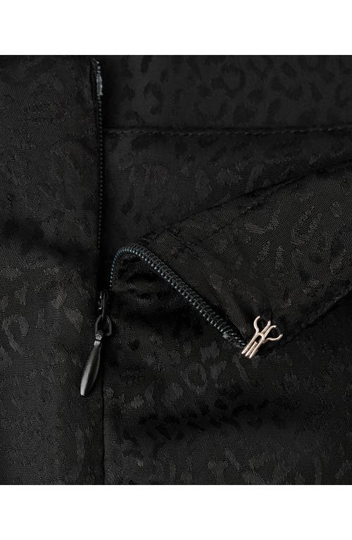 Mango Teen Leopard Print Maxi Skirt In Black