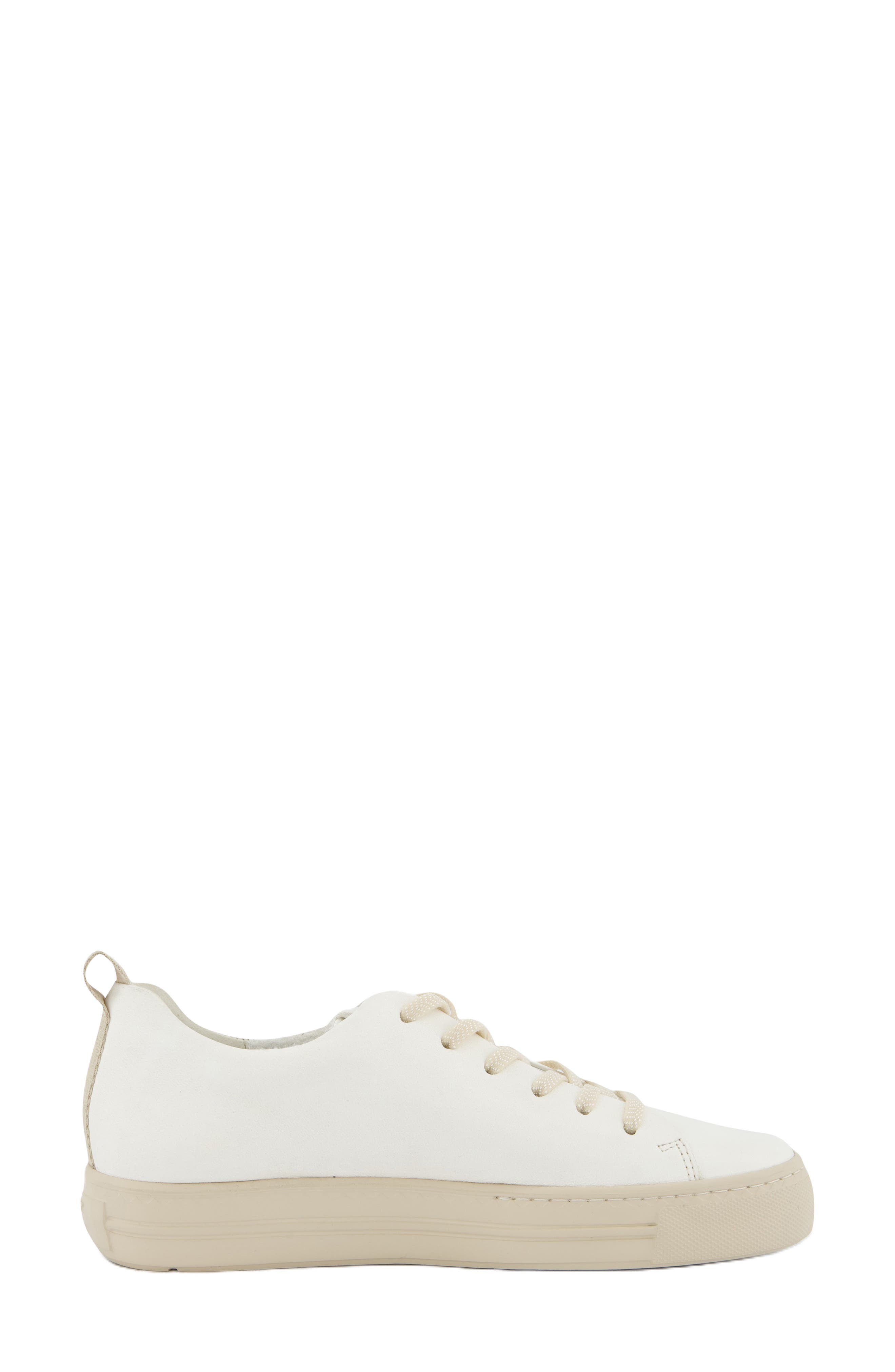 Paul Green Ajay Low Top Sneaker, Alternate, color, Cream Nappa