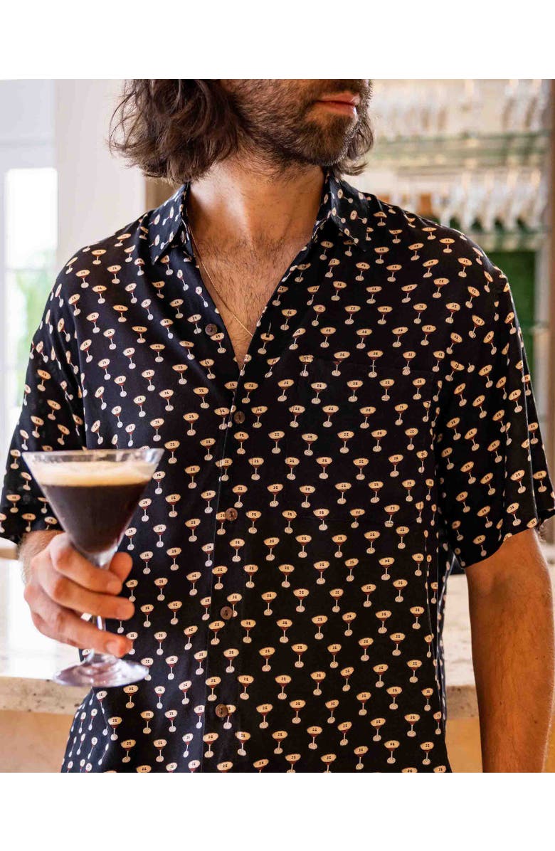 Kenny Flowers The Buzz Around Town - Short Sleeve Shirt, Alternate, color, Black