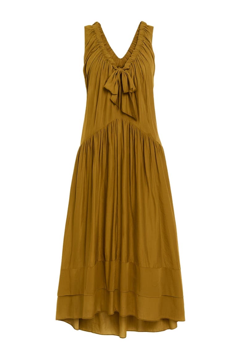 Lilou Sleeveless Dress, Alternate, color, Leaf Green