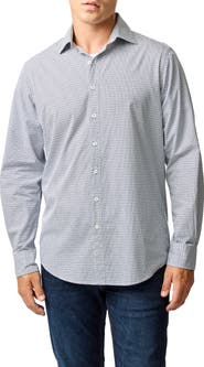 Rodd & Gunn Wiltshire Original Fit Microprint Organic Cotton Button-Up Shirt