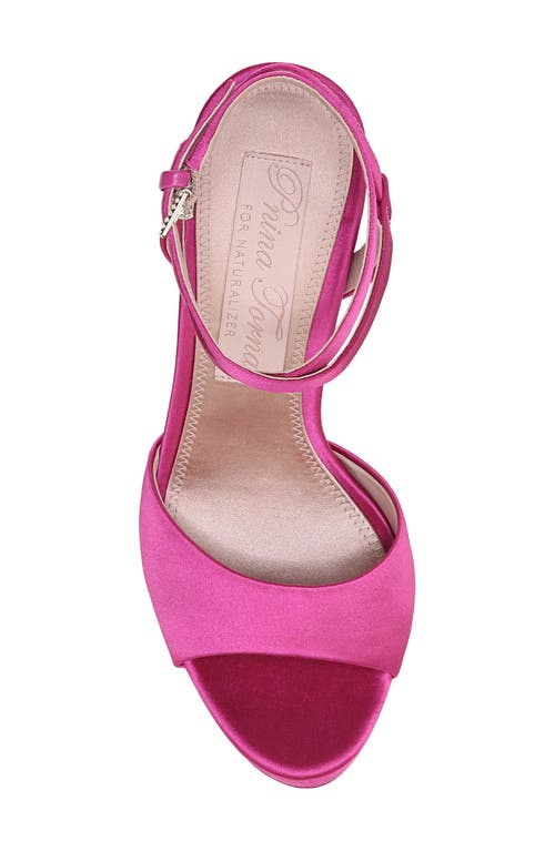 Naturalizer Pnina Tornai For Ai Ankle Strap Platform Sandal In Pink Fabric