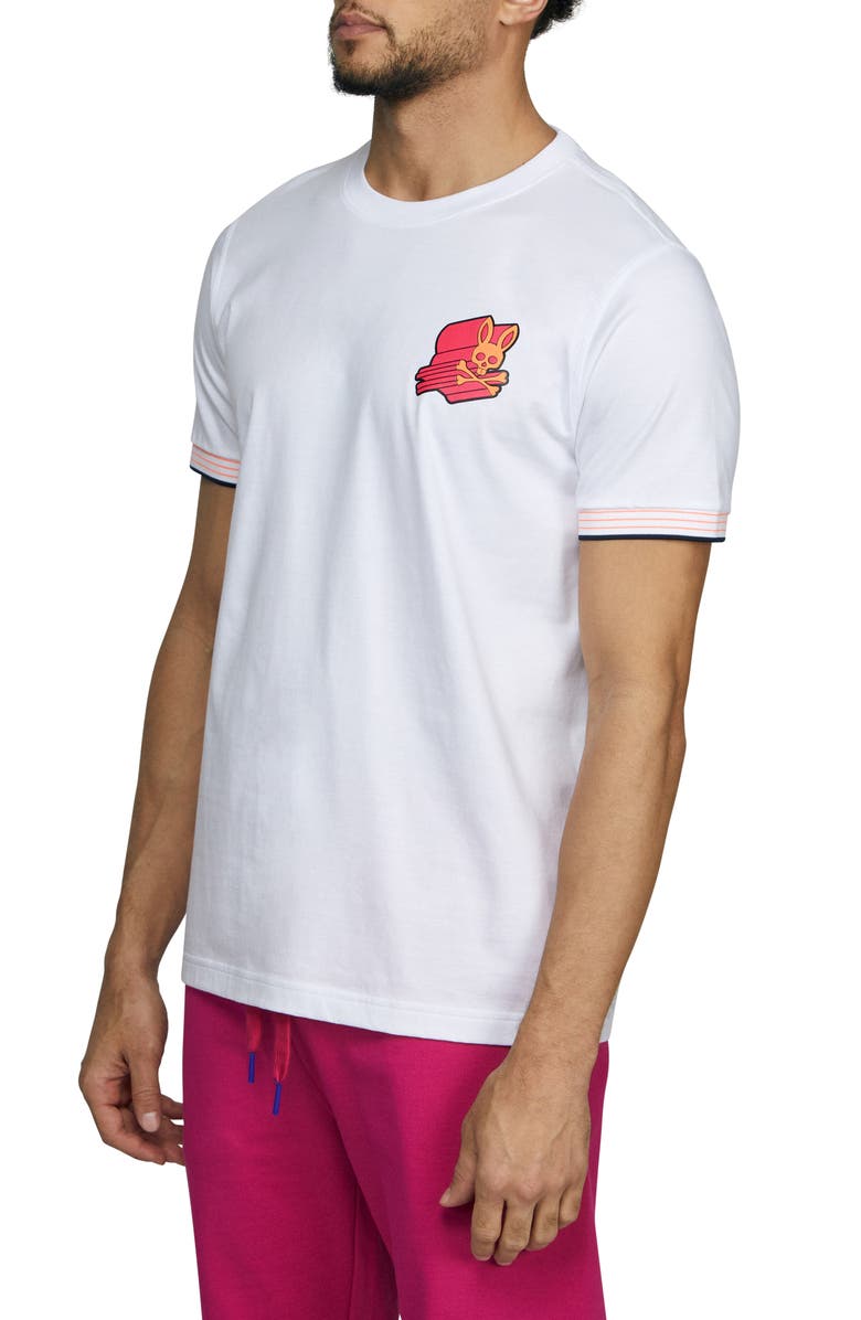 Psycho Bunny Asher 3D Logo Tee, Alternate, color, 