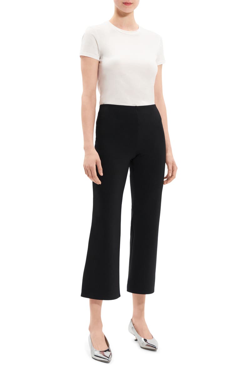 Theory Core Kick Flare Crop Pants, Alternate, color, 