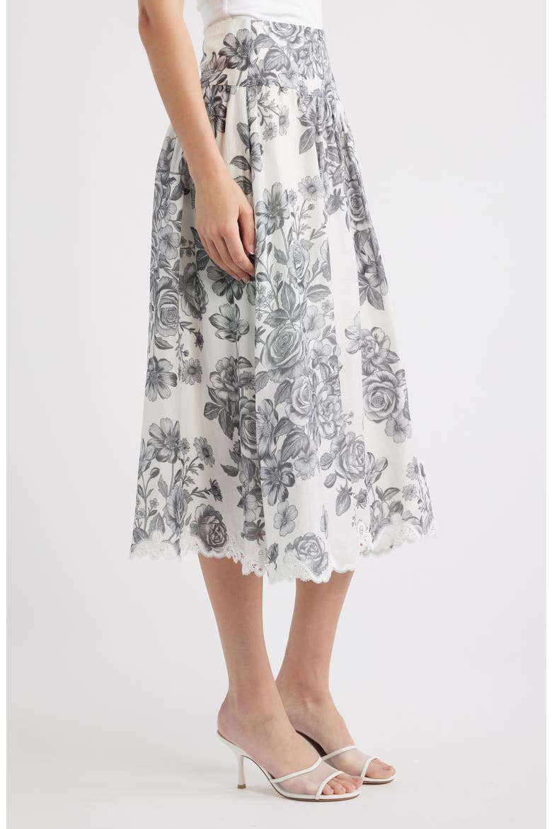 Lidia MidiSkirt, Alternate, color, IVORY MULTI