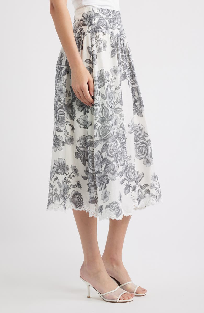 KOBI HALPERIN Lidia MidiSkirt, Alternate, color, Ivory Multi