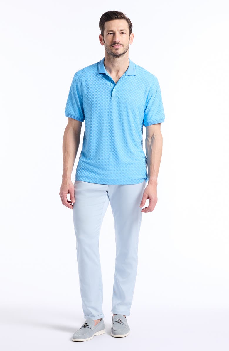 Robert Graham Aaron Knit Polo, Alternate, color, Blue