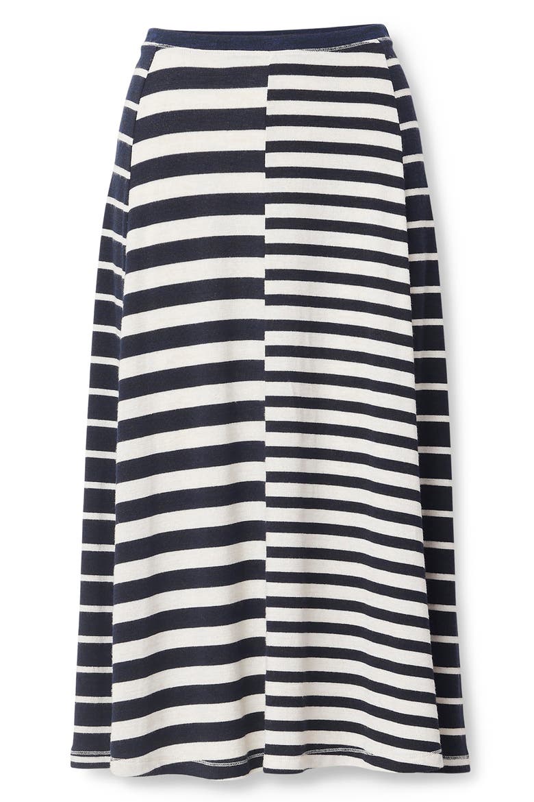 Mixed Stripe Knit Midi Skirt, Alternate, color, SALUTE MULTI