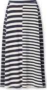 rag & bone Mixed Stripe Knit Midi Skirt