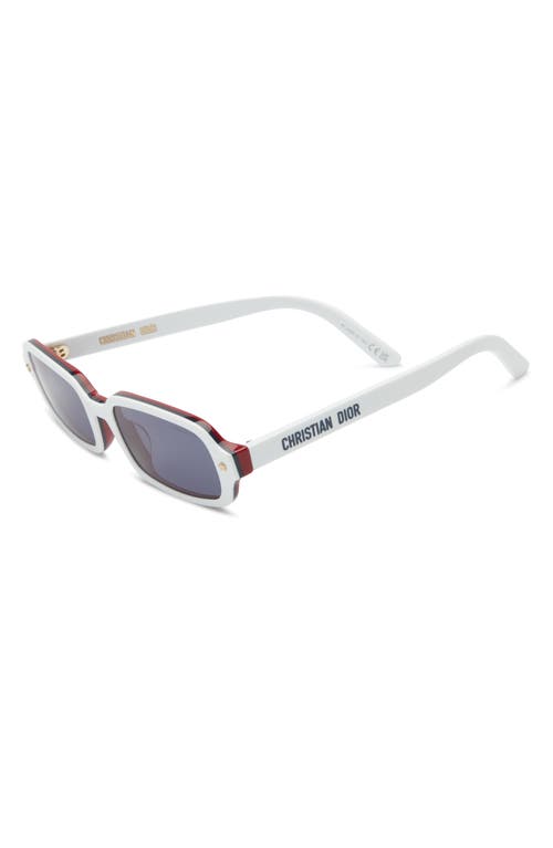 Dior Pacific S3i 52mm Rectangular Sunglasses