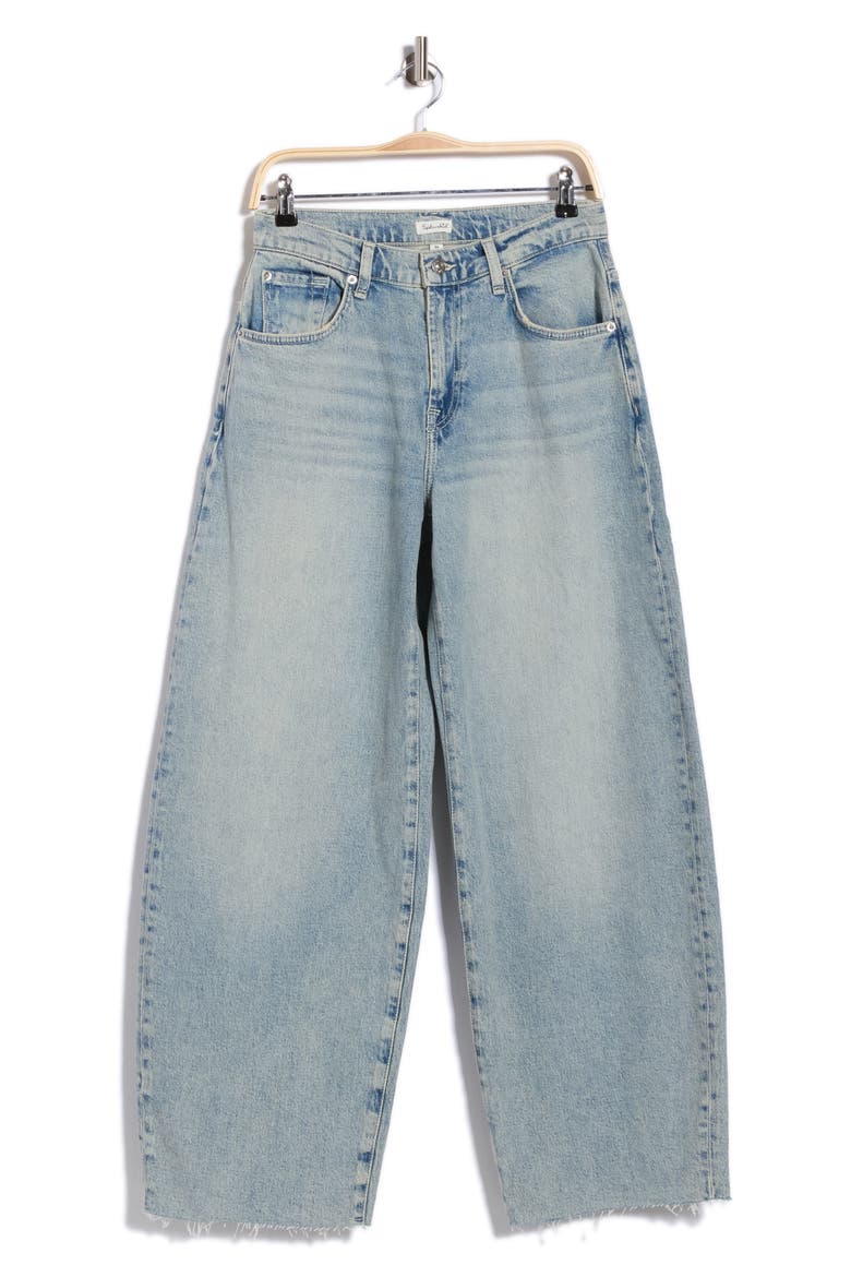 Carson Horseshoe Barrel Jeans, Main, color, SERENADE LIGHT WASH BLUE