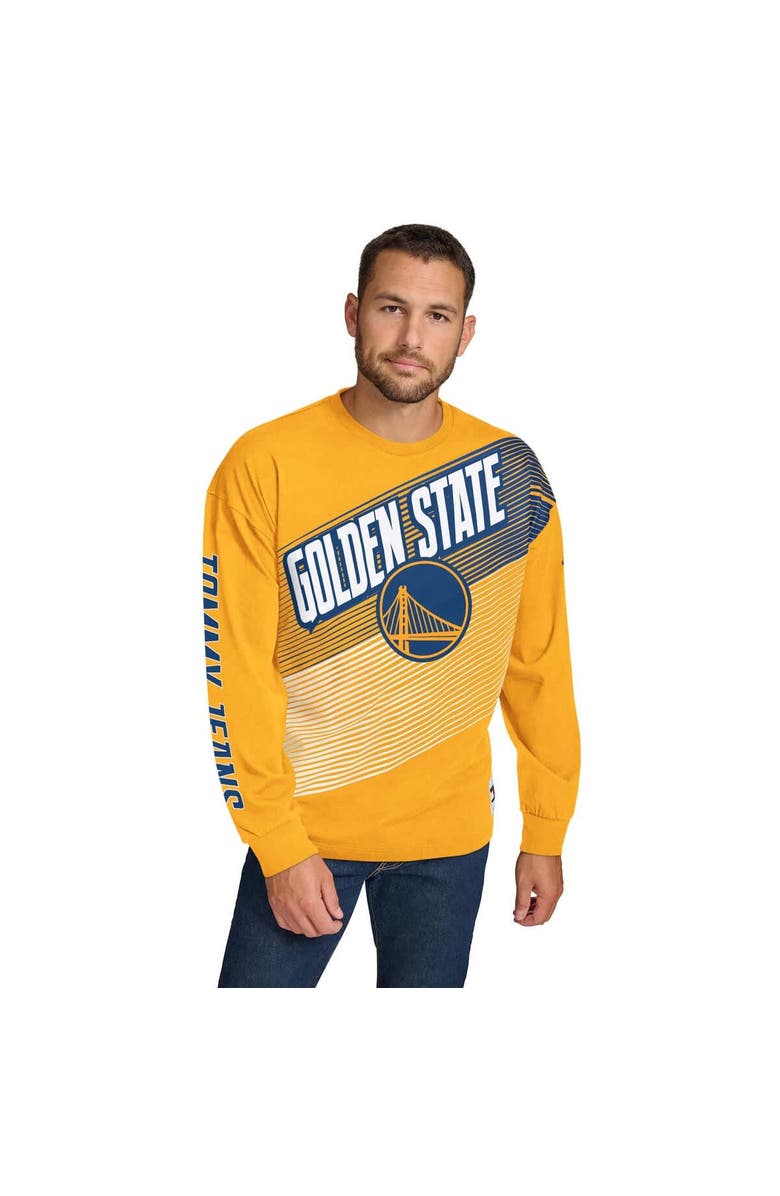 TOMMY JEANS Men's Tommy Jeans Gold Golden State Warriors Lucas Long Sleeve T-Shirt, Main, color, Gold