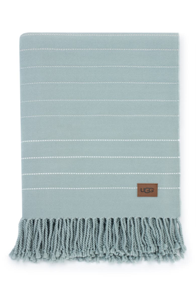 UGG<sup>®</sup> Emory Stitch Stripe Throw Blanket, Main, color,