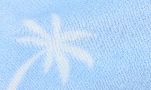 Pj Salvage Cabana Paradise Palm Print Terry Cloth Pajama Shorts