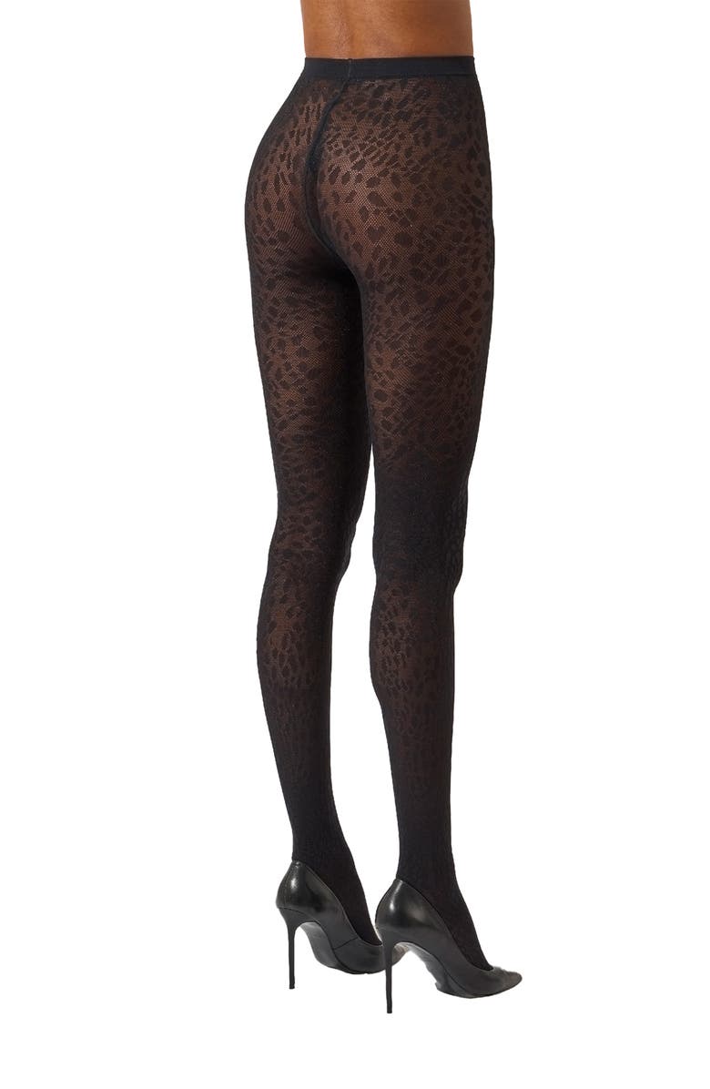 Wolford Pantera Tights, Alternate, color, Black