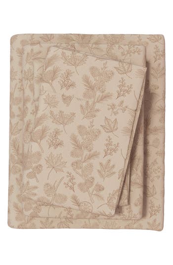 Woven & Weft Lodge 4-piece Flannel Bed Sheet Set In Nude