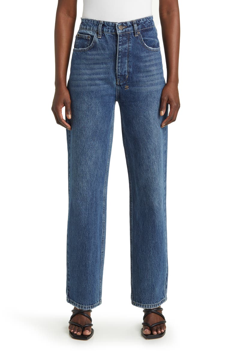 Brooklyn Runaway Straight Leg Jeans, Main, color, DENIM
