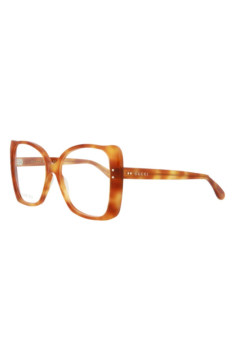 Gucci 55mm Oversize Fashion Optical Glasses, Alternate, color,