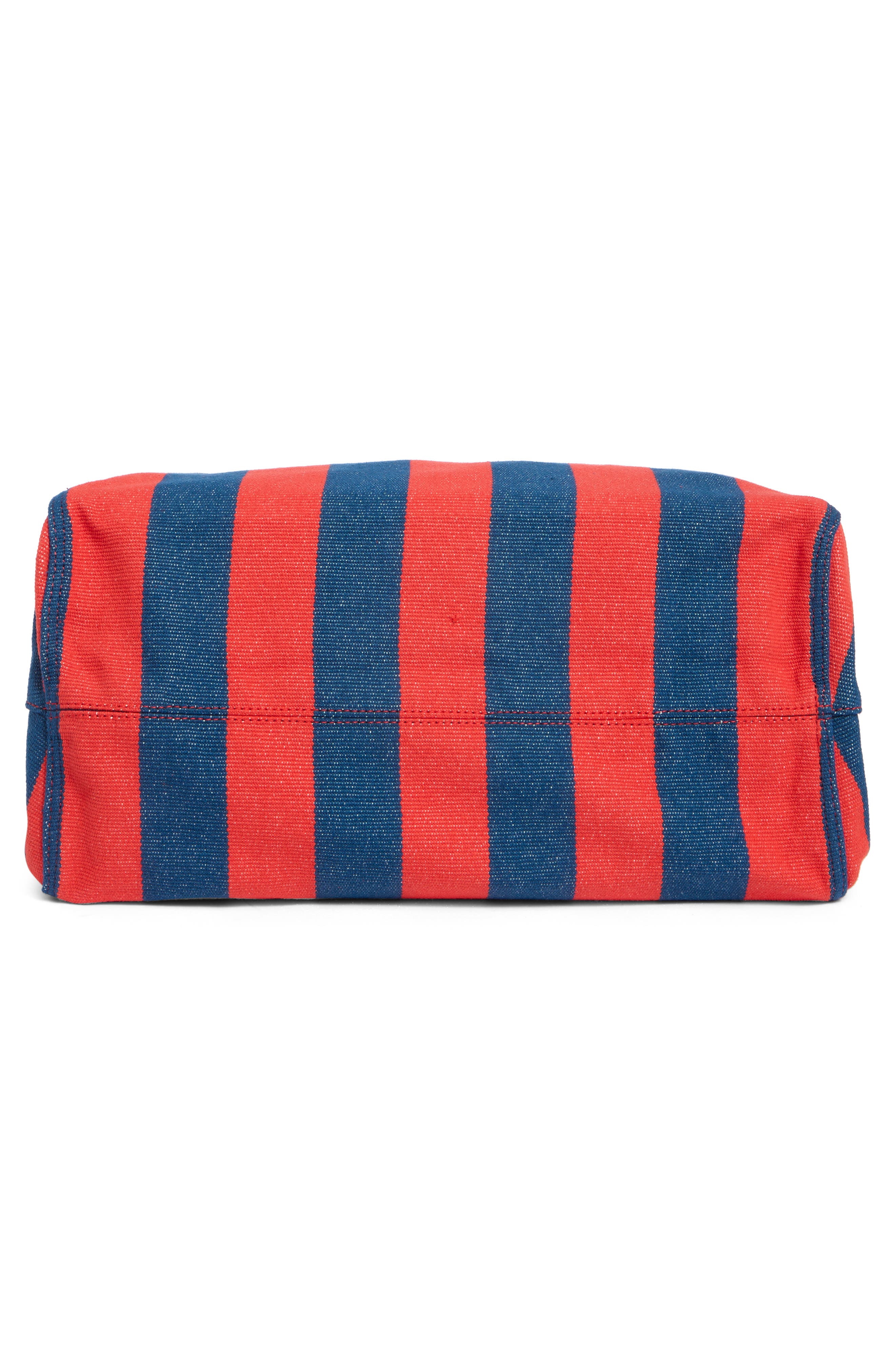 Clare V. La Côte Tote, Alternate, color, Poppy/ French Blue