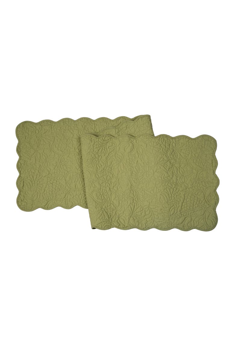 Christiana Machine Wash Runner 14 x 51", Main, color, Green