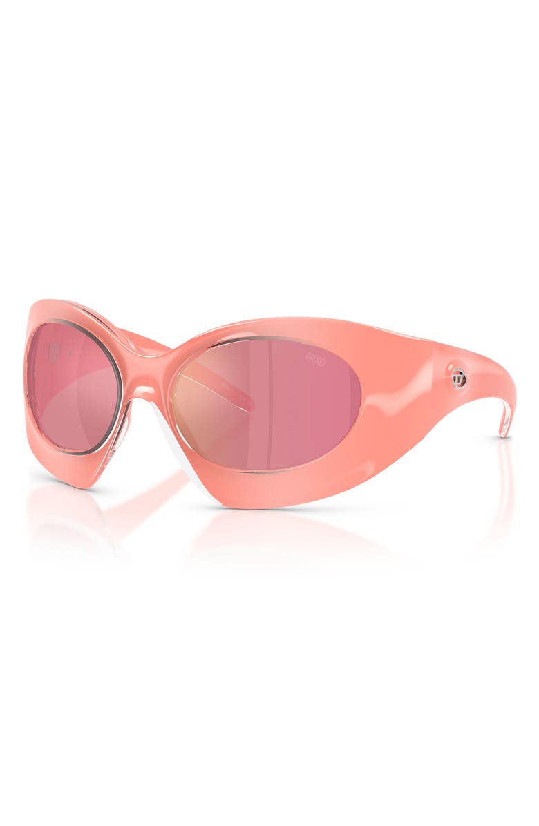 DIESEL<sup>®</sup> 56mm Mirrored Cat Eye Sunglasses, Alternate, color, 