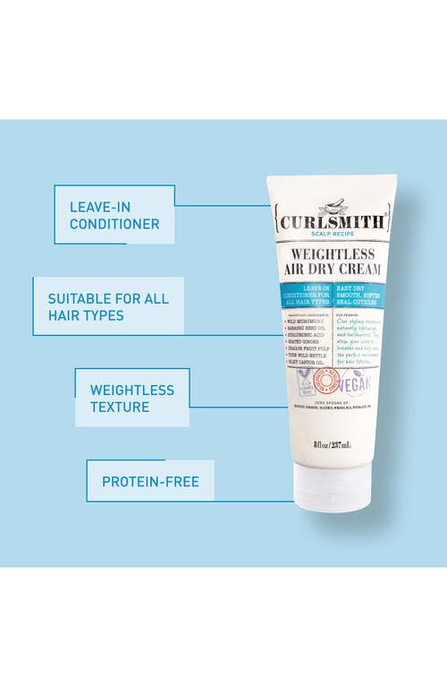 Curlsmith Weightless Air Dry Cream In Transparent