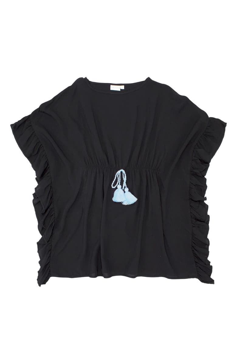 Feather 4 Arrow Kids' Sea Breeze Cotton Cover-Up Caftan, Main, color, Black