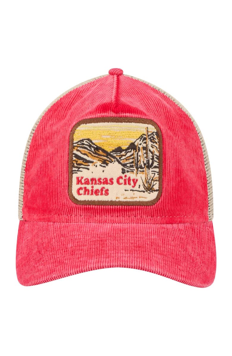 New Era Men's New Era Red/Cream Kansas City Chiefs Vintage Landscape 9TWENTY A-Frame Adjustable Hat, Alternate, color, 