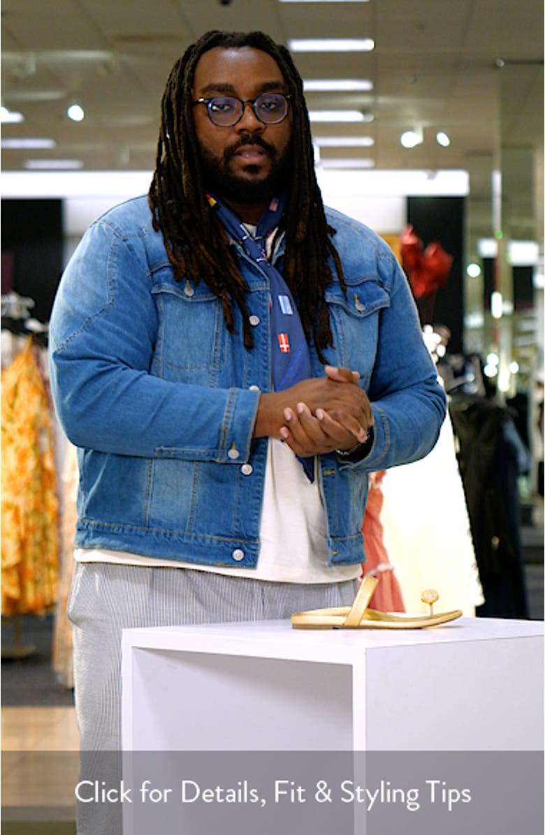 Bria Crystal Embellished Flip Flop, sales video thumbnail