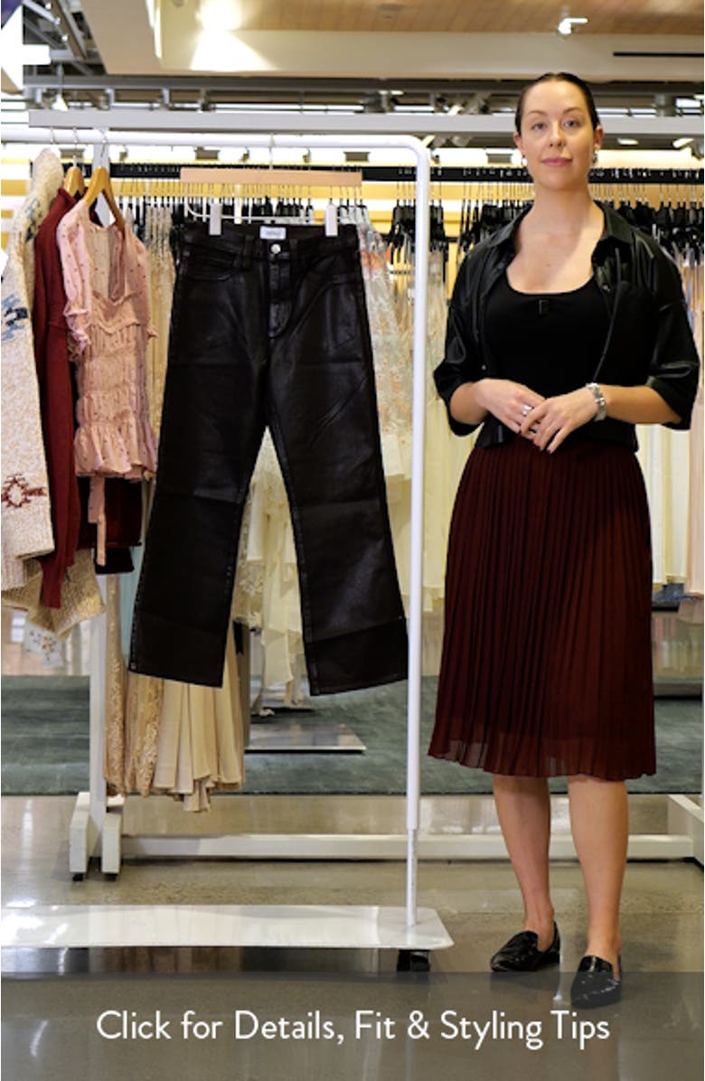 Lennon Coated Ankle Flare Jeans, sales video thumbnail