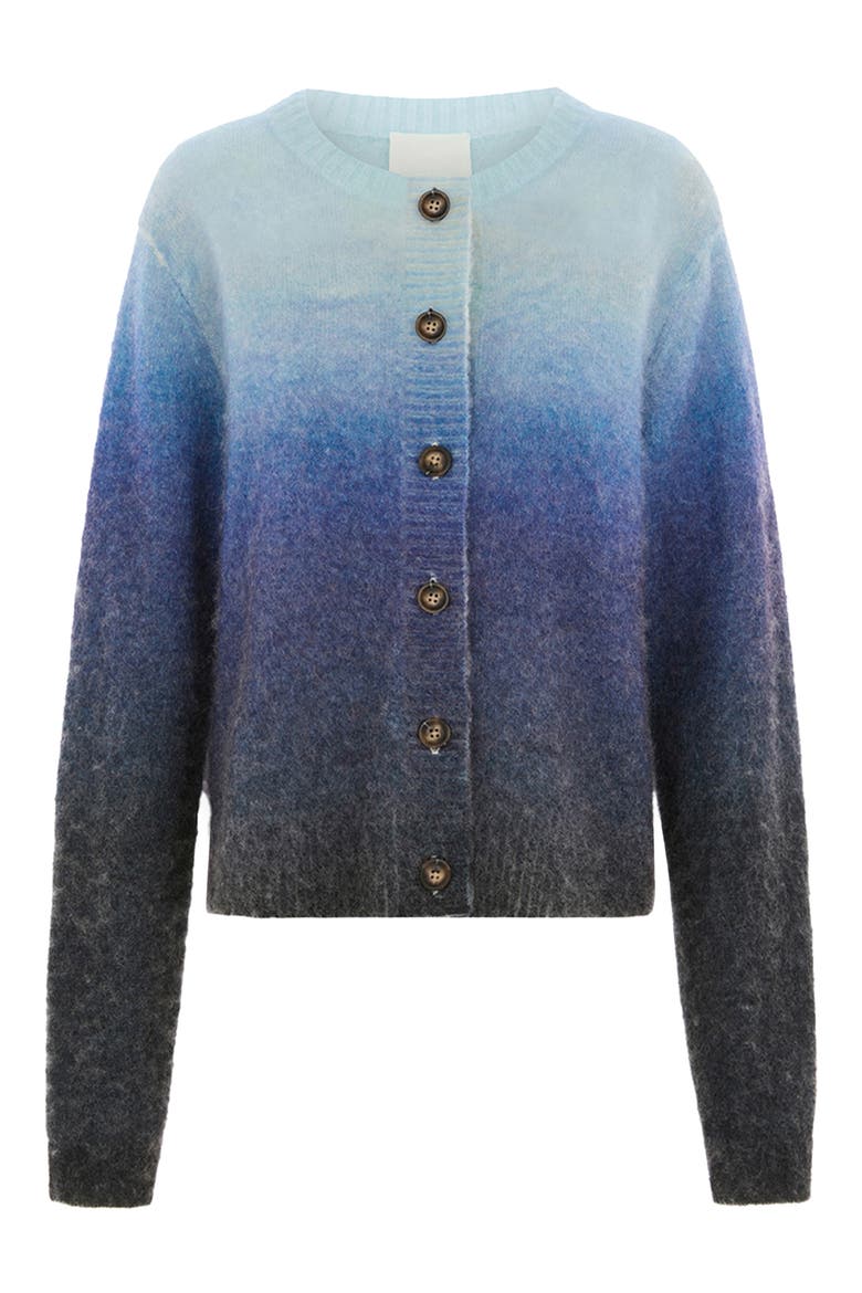 Shirley Ombre Cardigan, Alternate, color, BLUE