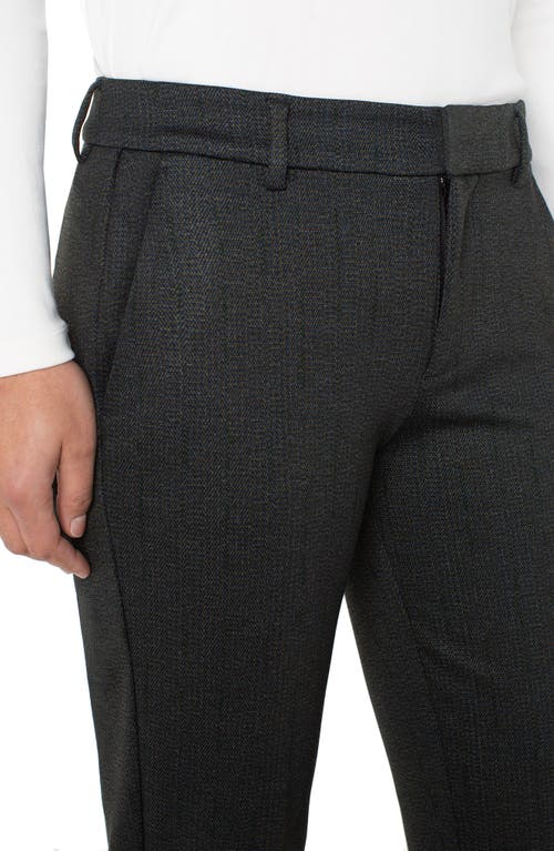 Liverpool Los Angeles Kelsey Herringbone Tapered Pants In Gray