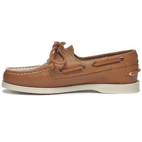 Sebago Docksides Portland Woman Boat Shoes In Brown