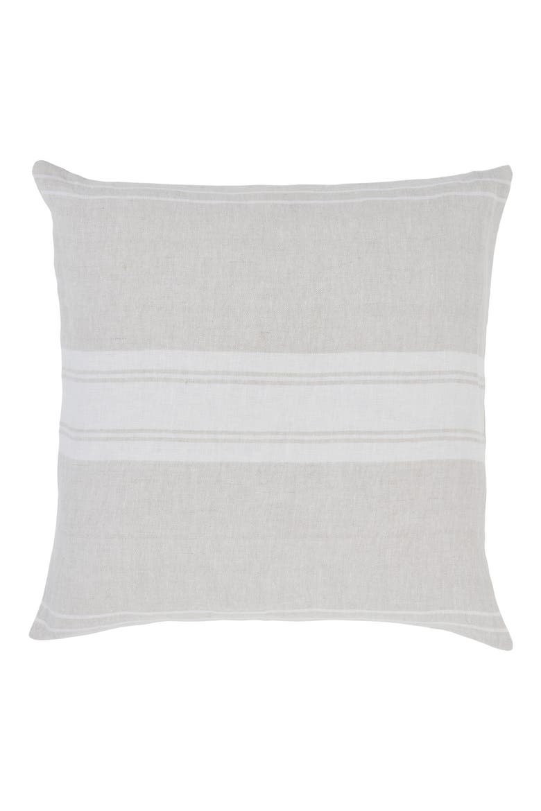 Raelyn Stripe Accent Pillow, Main, color, NATURAL
