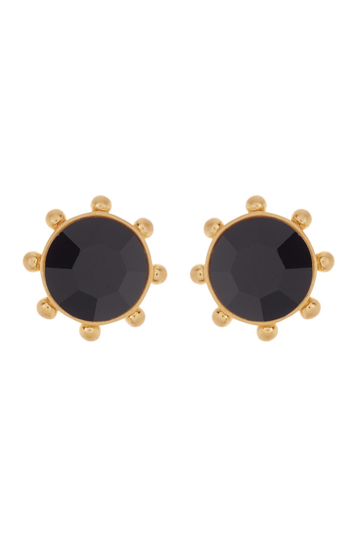 Kate Spade New York gold-tone bezel set crystal stud earrings