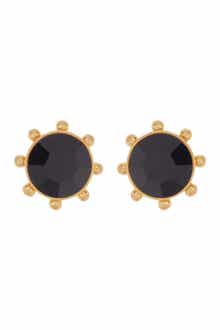 Kate Spade New York gold-tone bezel set crystal stud earrings