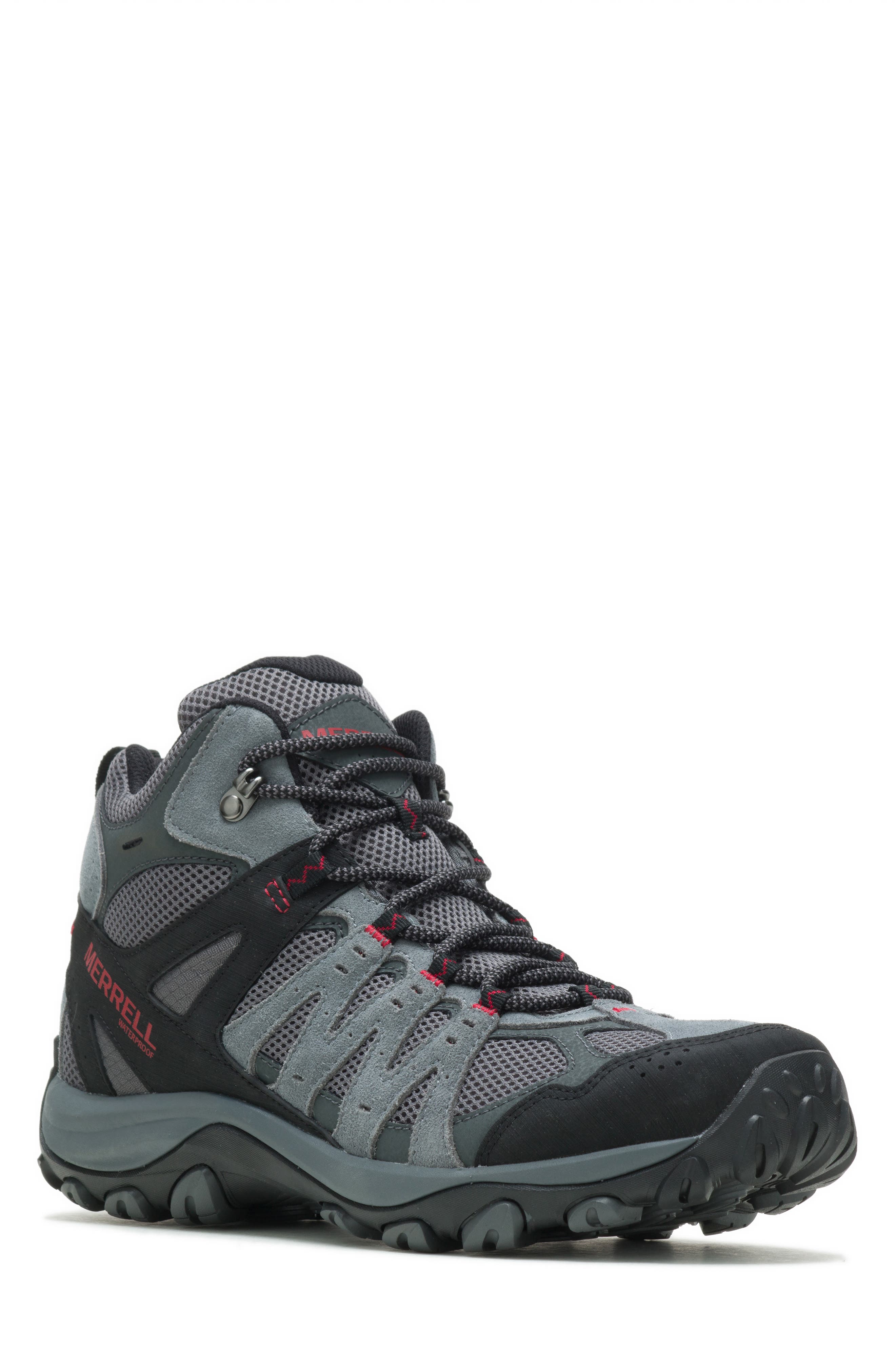Merrell Accentor 3 Mid Waterproof Hiking Boot, Main, color, 