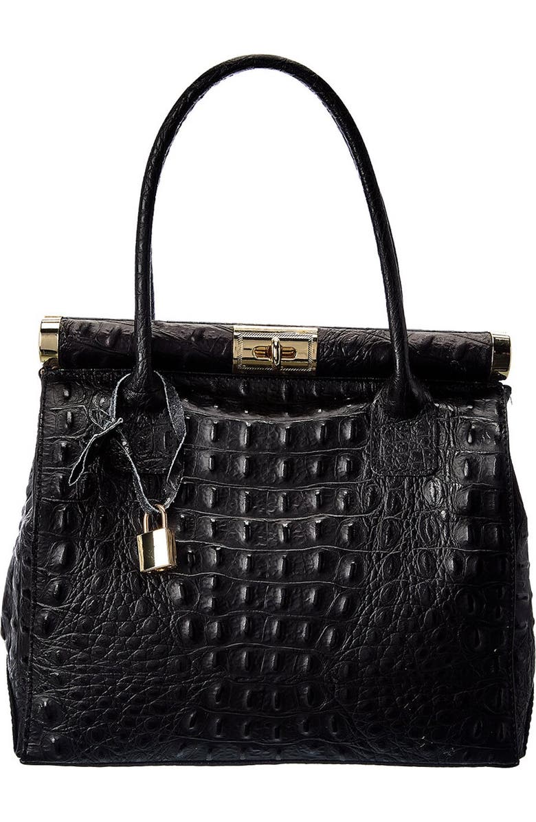 Persaman New York Croc Embossed Tote Bag, Main, color,