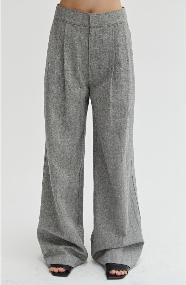 CRESCENT Herringbone Trousers, Main, color, 